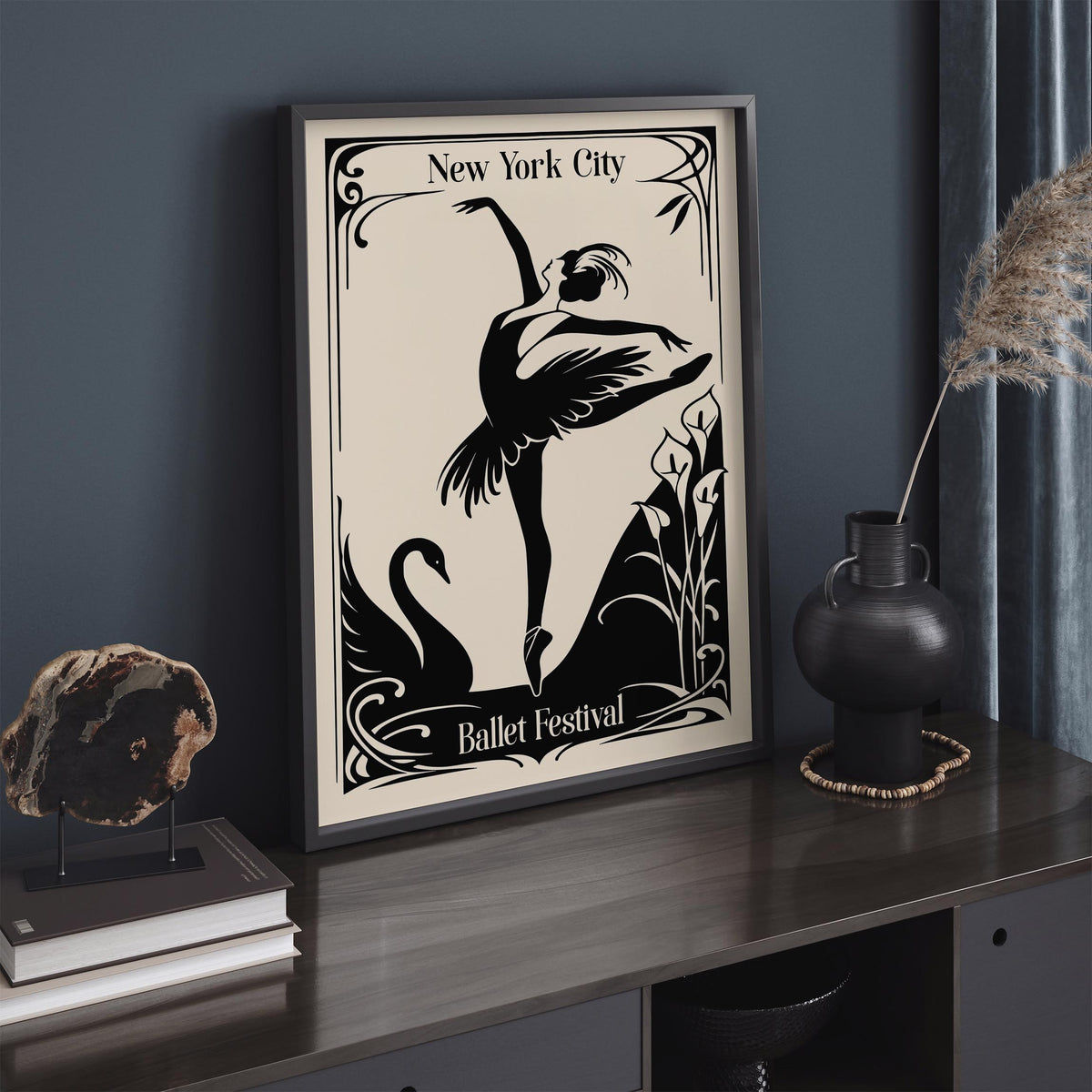 NYC Ballet Festival Art Deco Vintage Poster