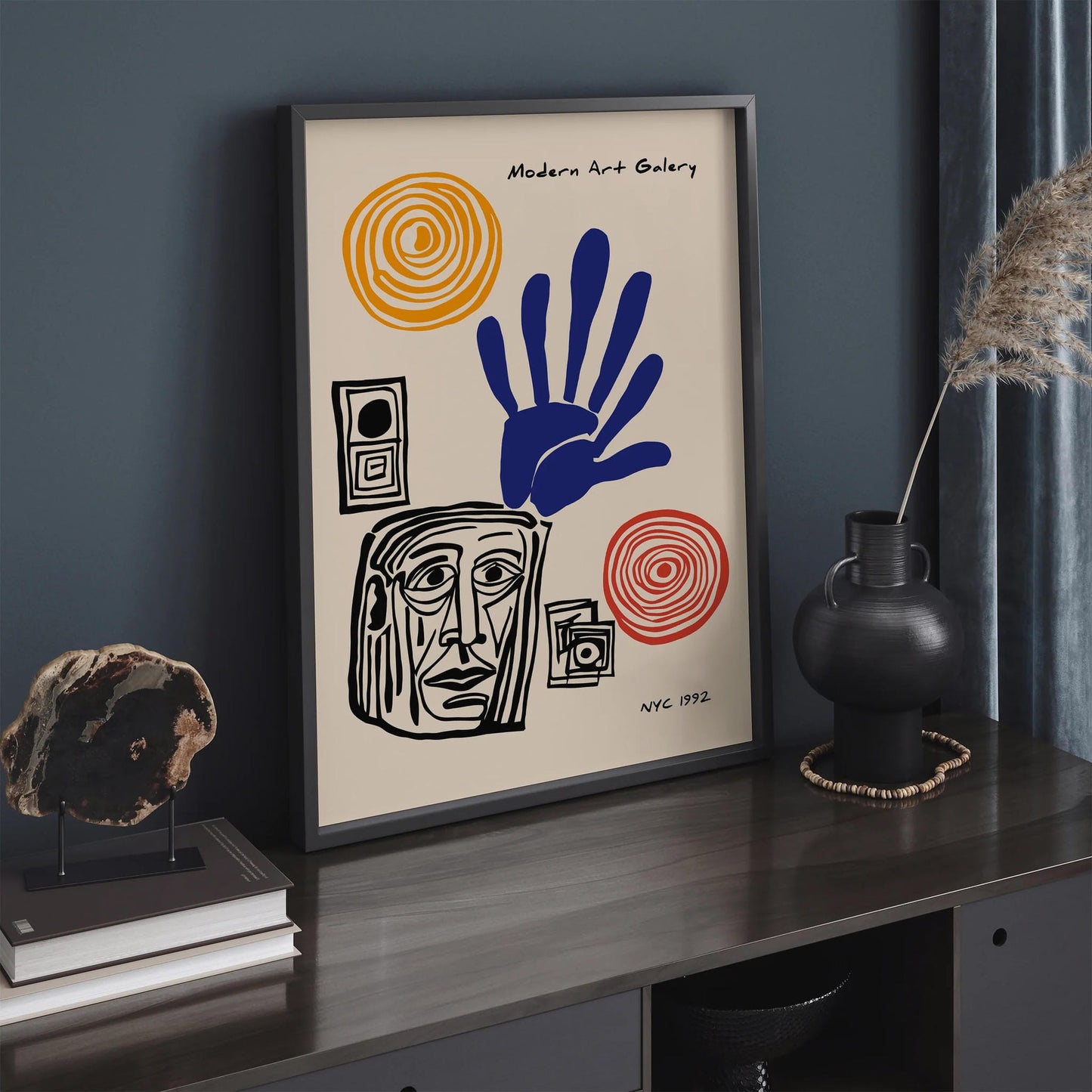 Modern Art Gallery Cubism Exhibition Poster