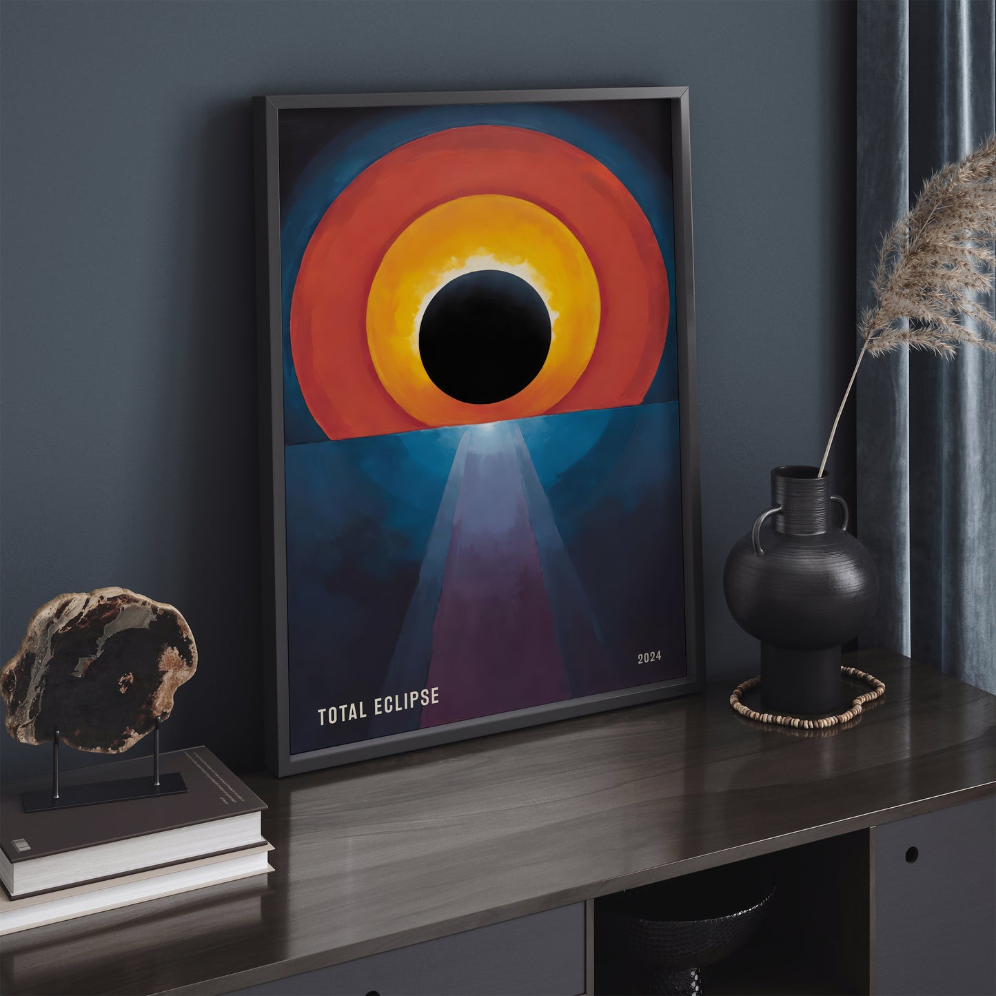 Total Eclipse Wall Art - Modern Art Print 2024