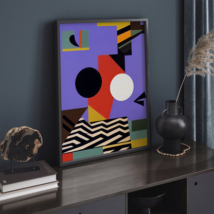 Abstract Geometric Shapes Wall Art Print