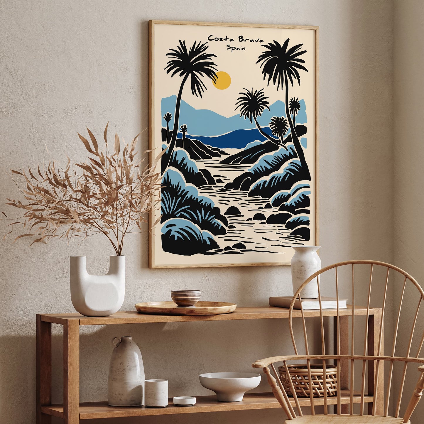 Costa Brava Spain Tropical Poster