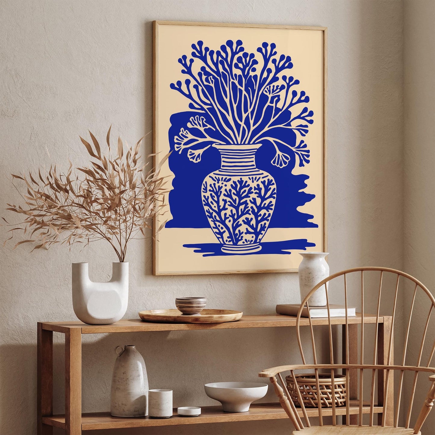 Nautical Home Decor Blue Coral Reefs Poster