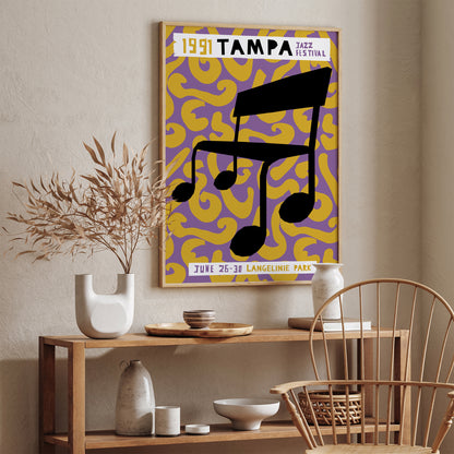 Tampa Jazz Festival 1991 Music Poster