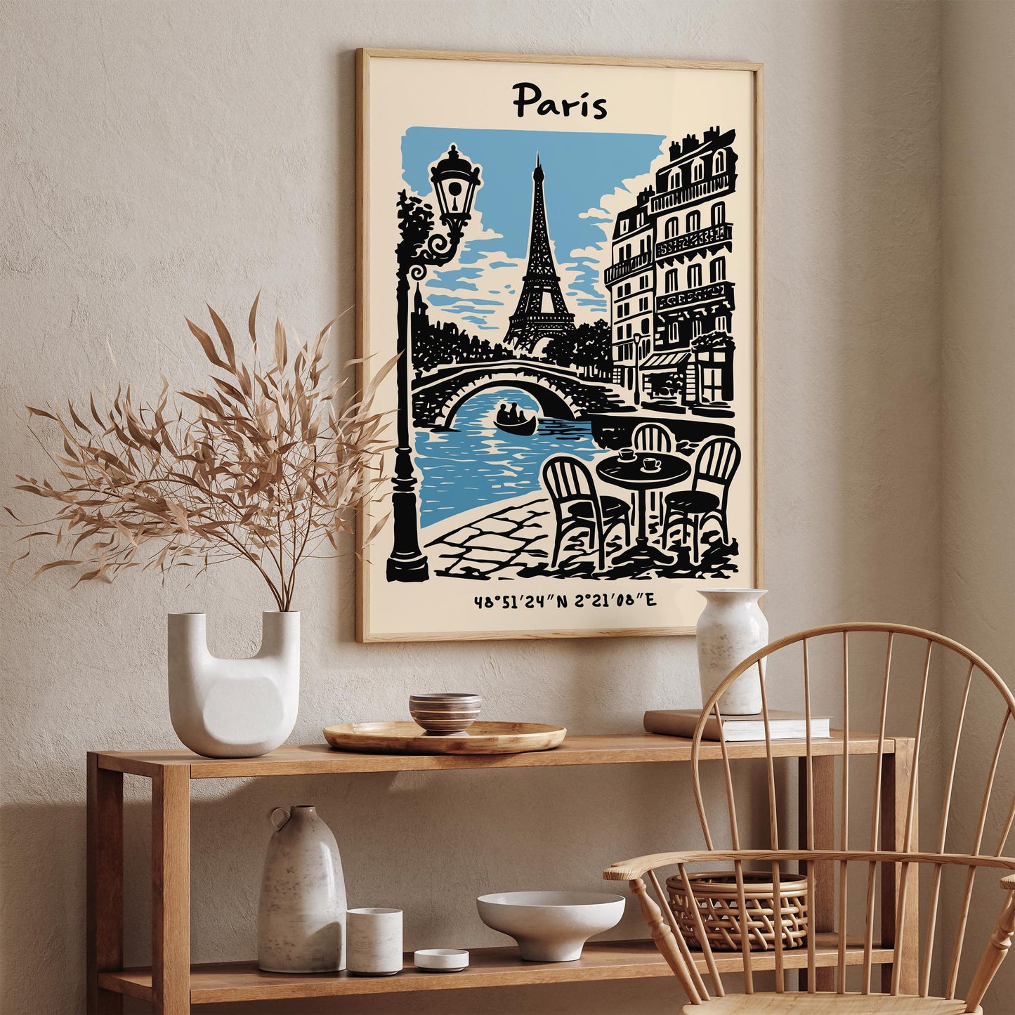Paris Eiffel Tower Poster – Cityscape Wall Art