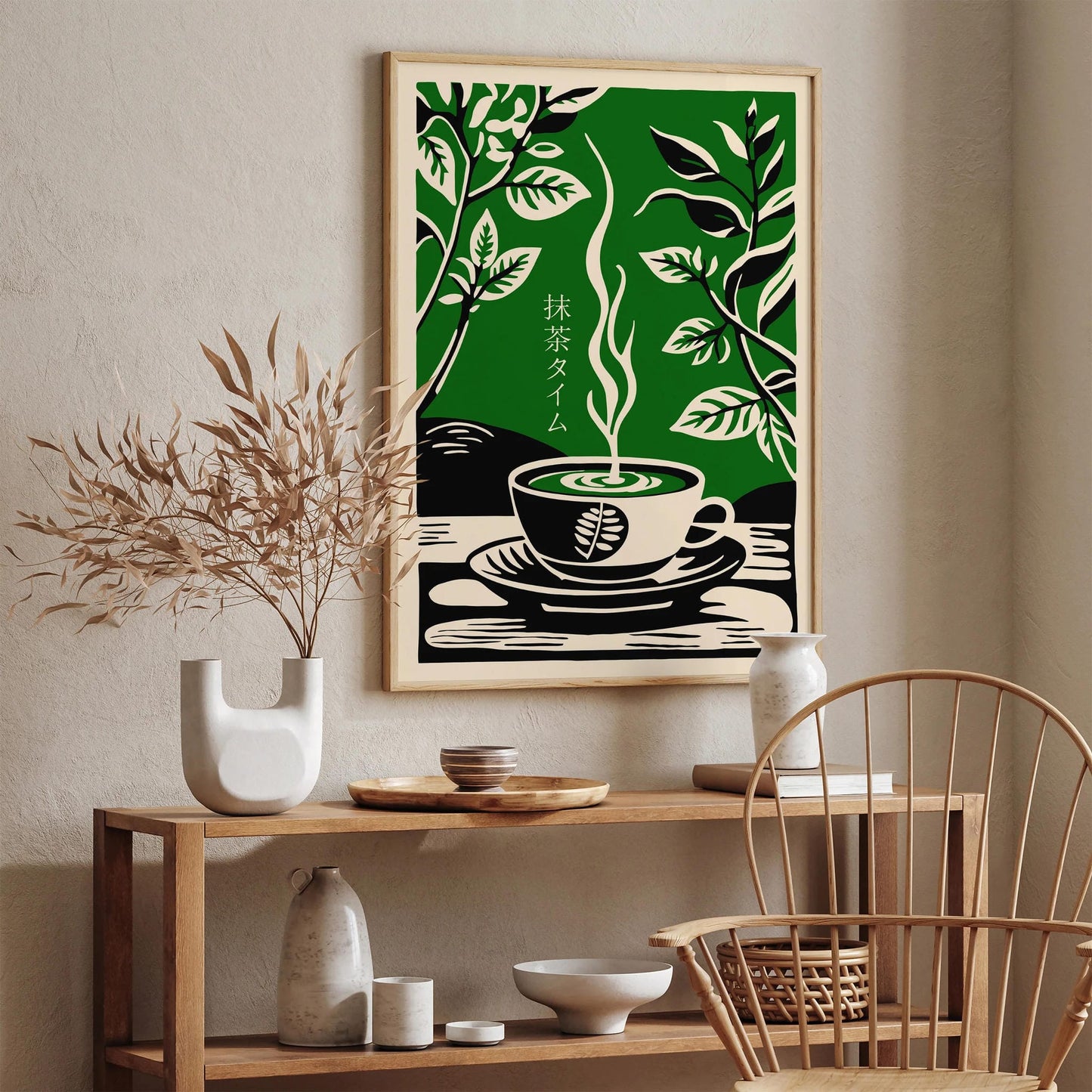 Matcha Time Green Tea Art Print