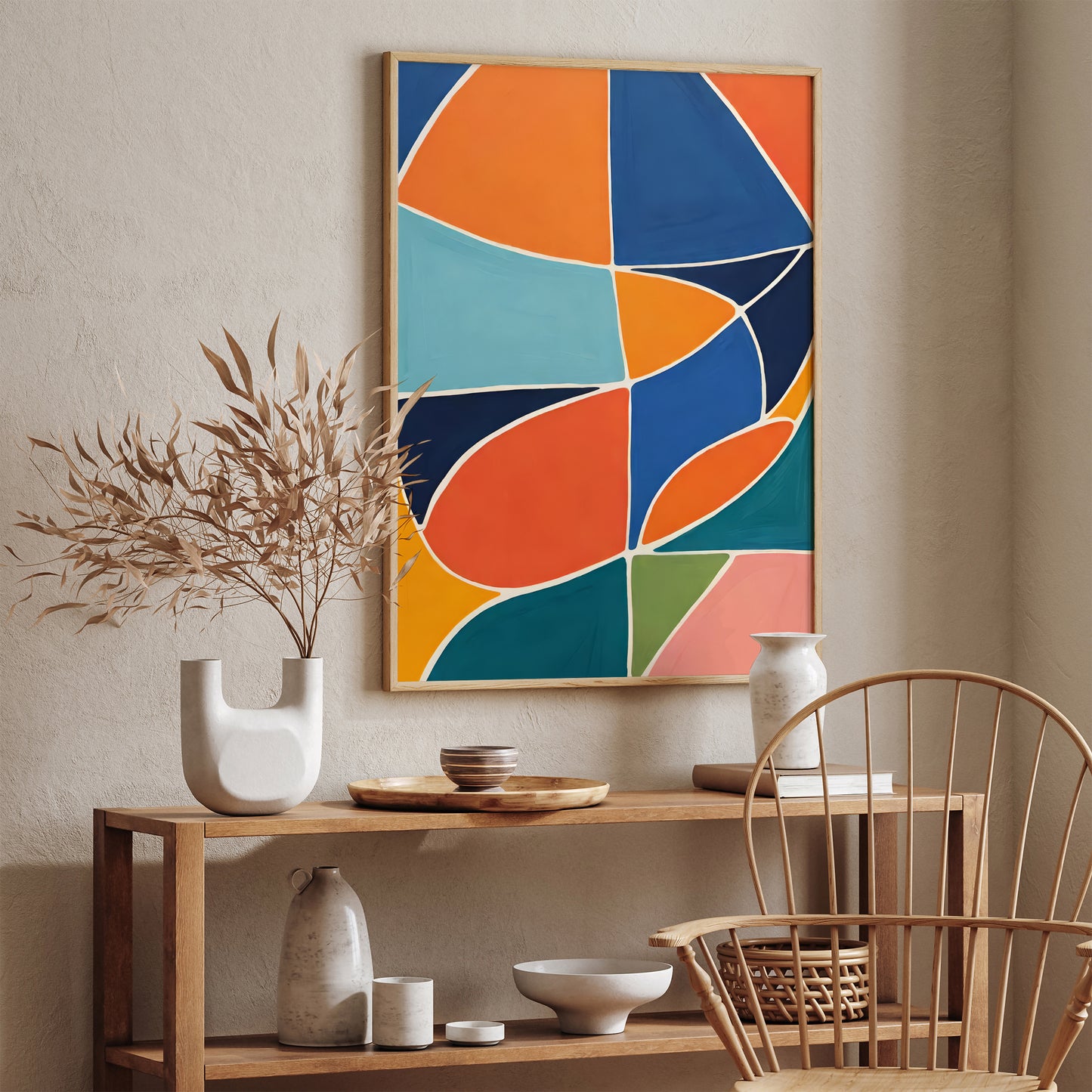 Colorful Modern Shapes Art Print