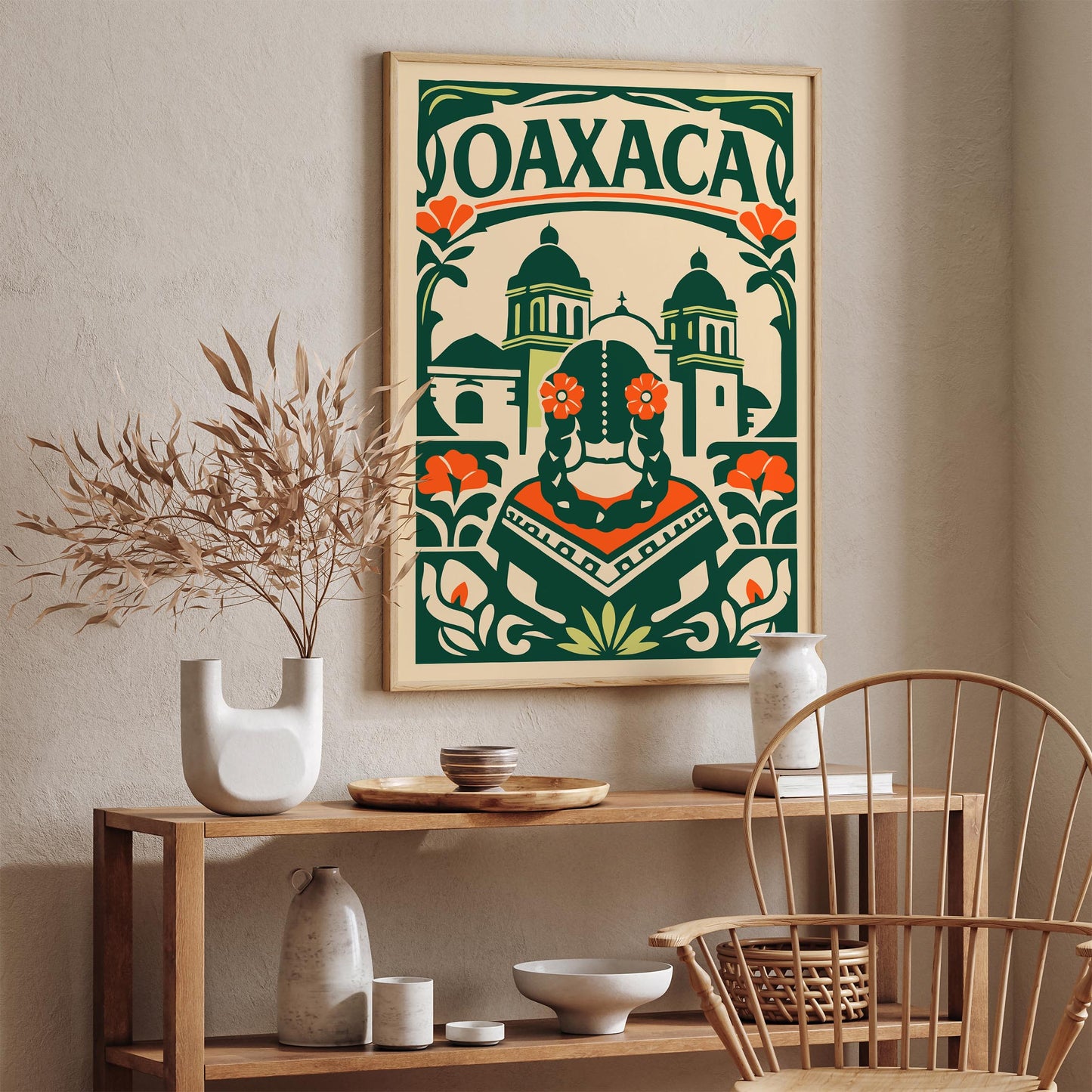 Oaxaca Mexico City Wall Art Print 2026 – Travel Poster