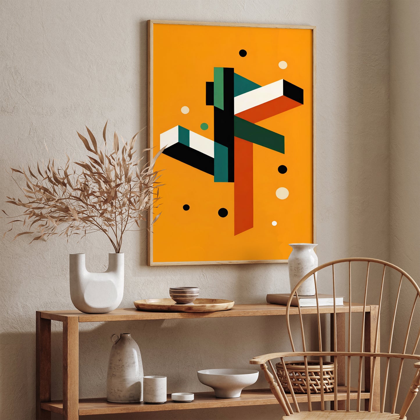 Modern Geometric Abstract Art Print