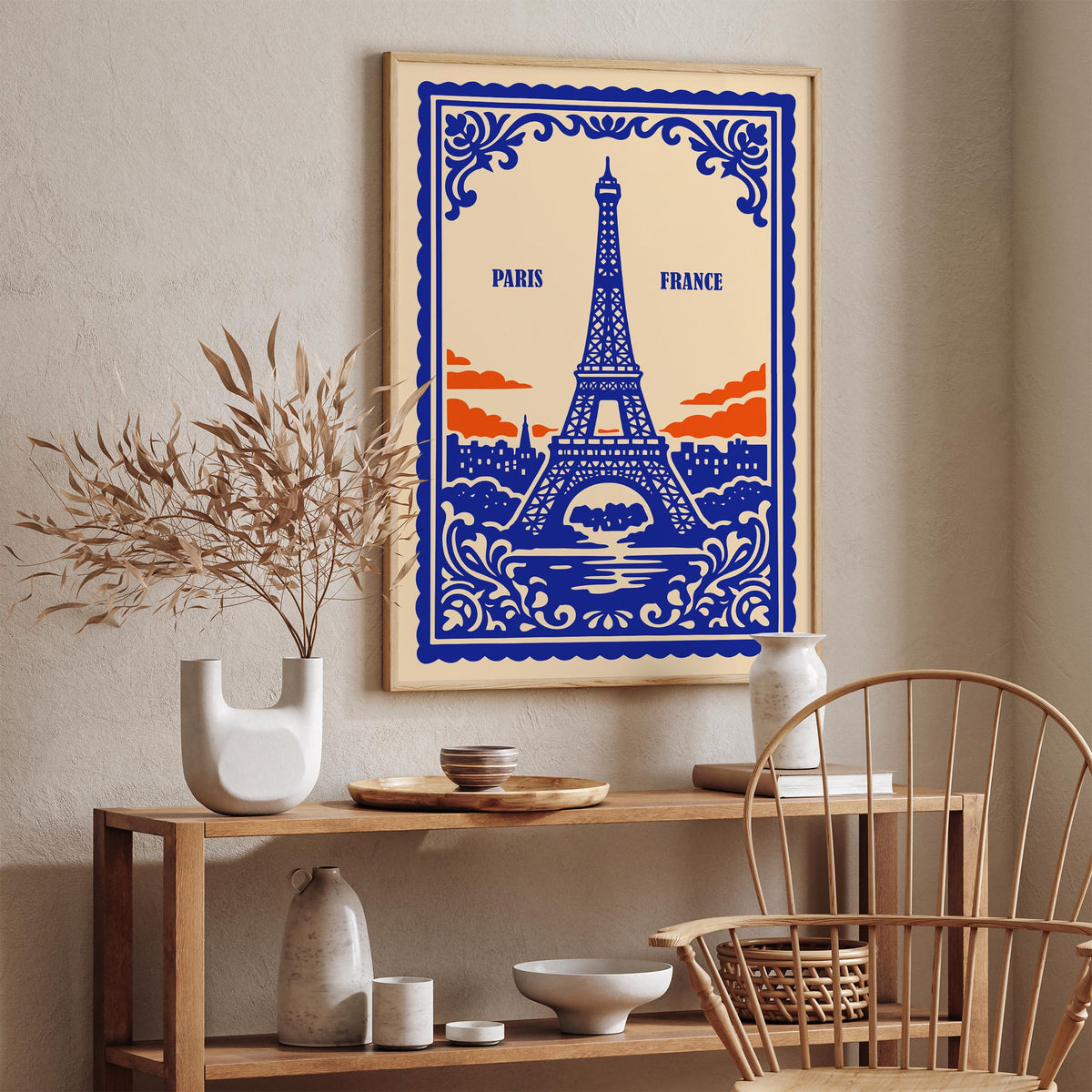 Paris France Eiffel Tower Poster
