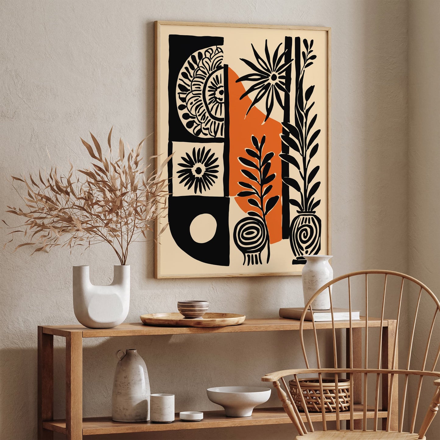 Abstract Folk Etno Art Print