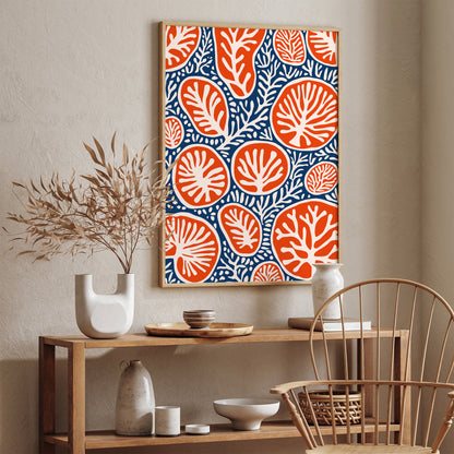 Coral Reefs Floral Boho Wall Art