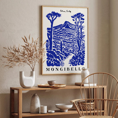 Mongibello Etna Sicily Poster