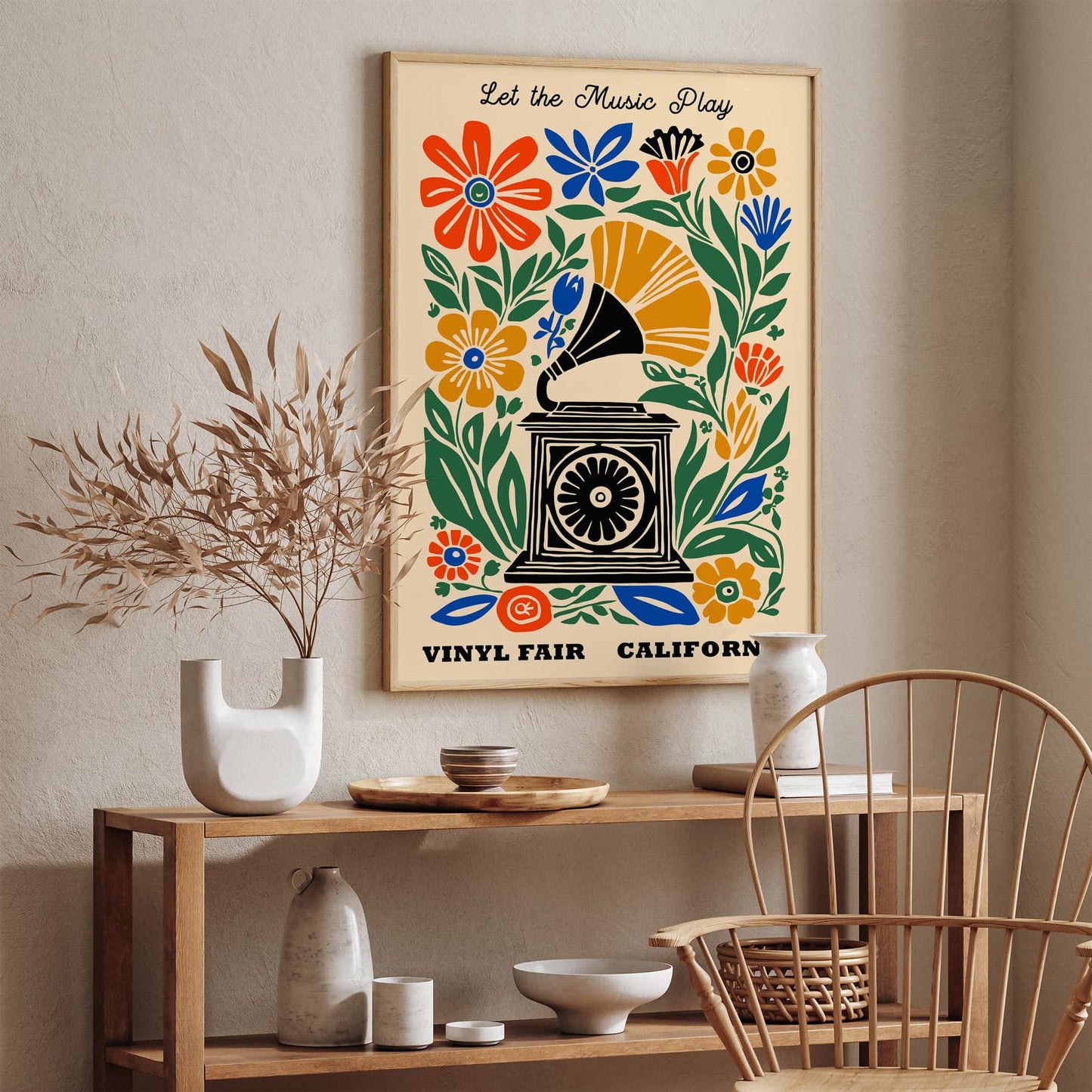 Vinyl Fair California Music Poster