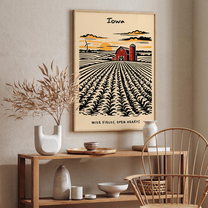 Iowa Landscape Poster