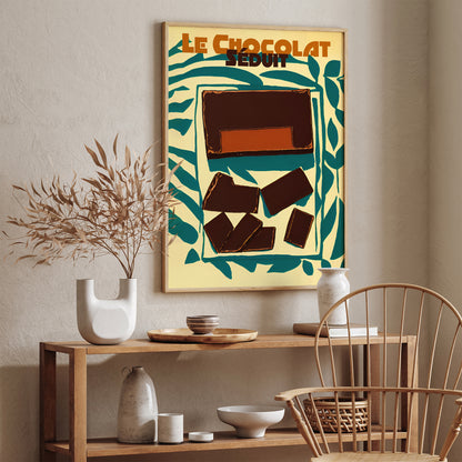 French Chocolate Vintage Poster Print