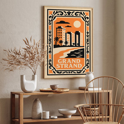 Grand Strand Cityscape Landscape Poster