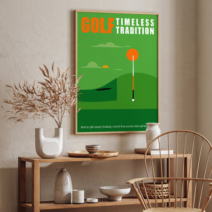 Minimal Golf Quote Poster