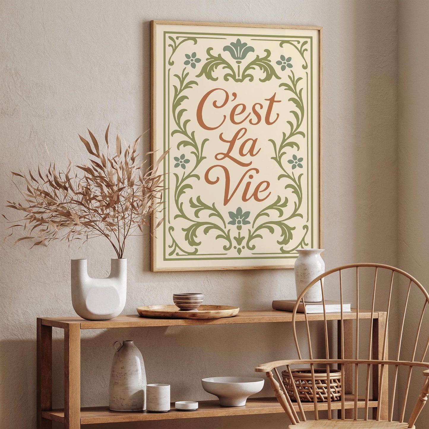 C'est La Vie Poster - Château Core Aesthetic Print