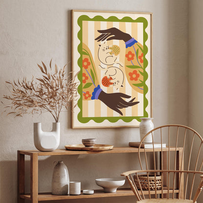 Funny Cats Colorful Poster 2026