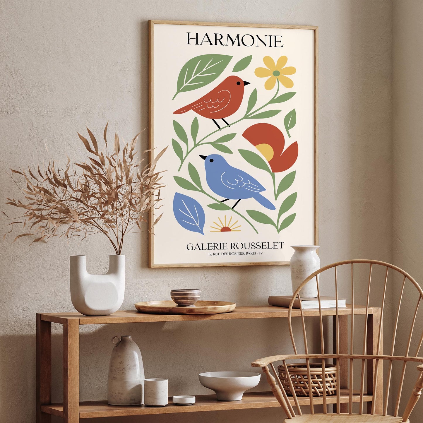 Harmonie Poster - French Paris Gallery Wall Art Print