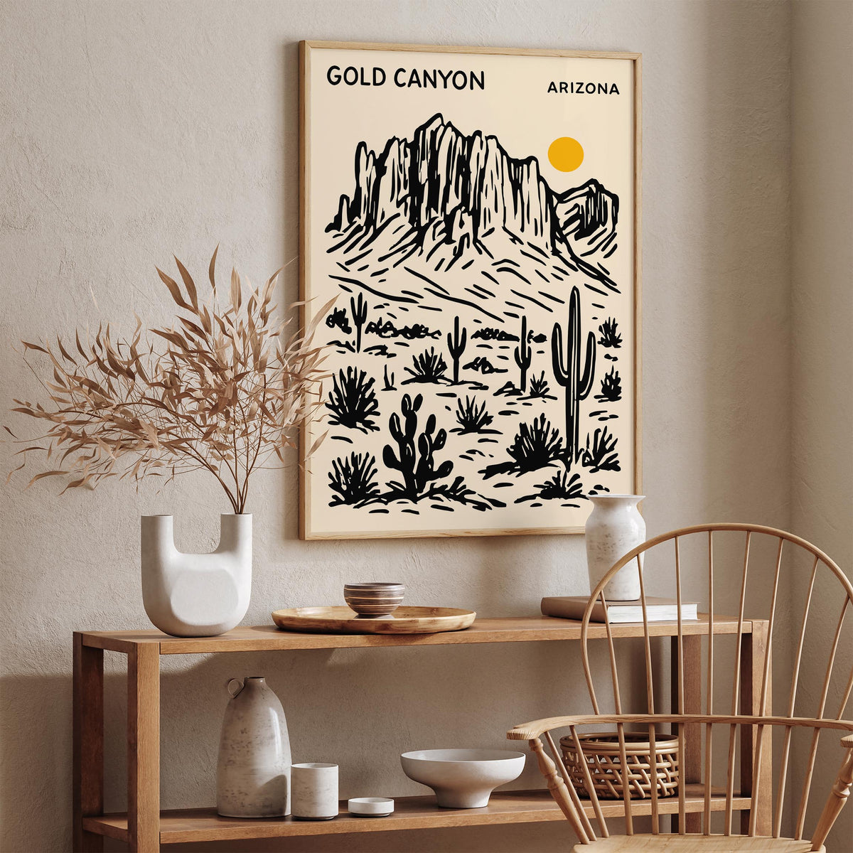 Gold Canyon Arizona Travel Poster