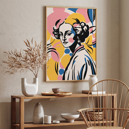 Girl Portrait Autumn Art Print 2024