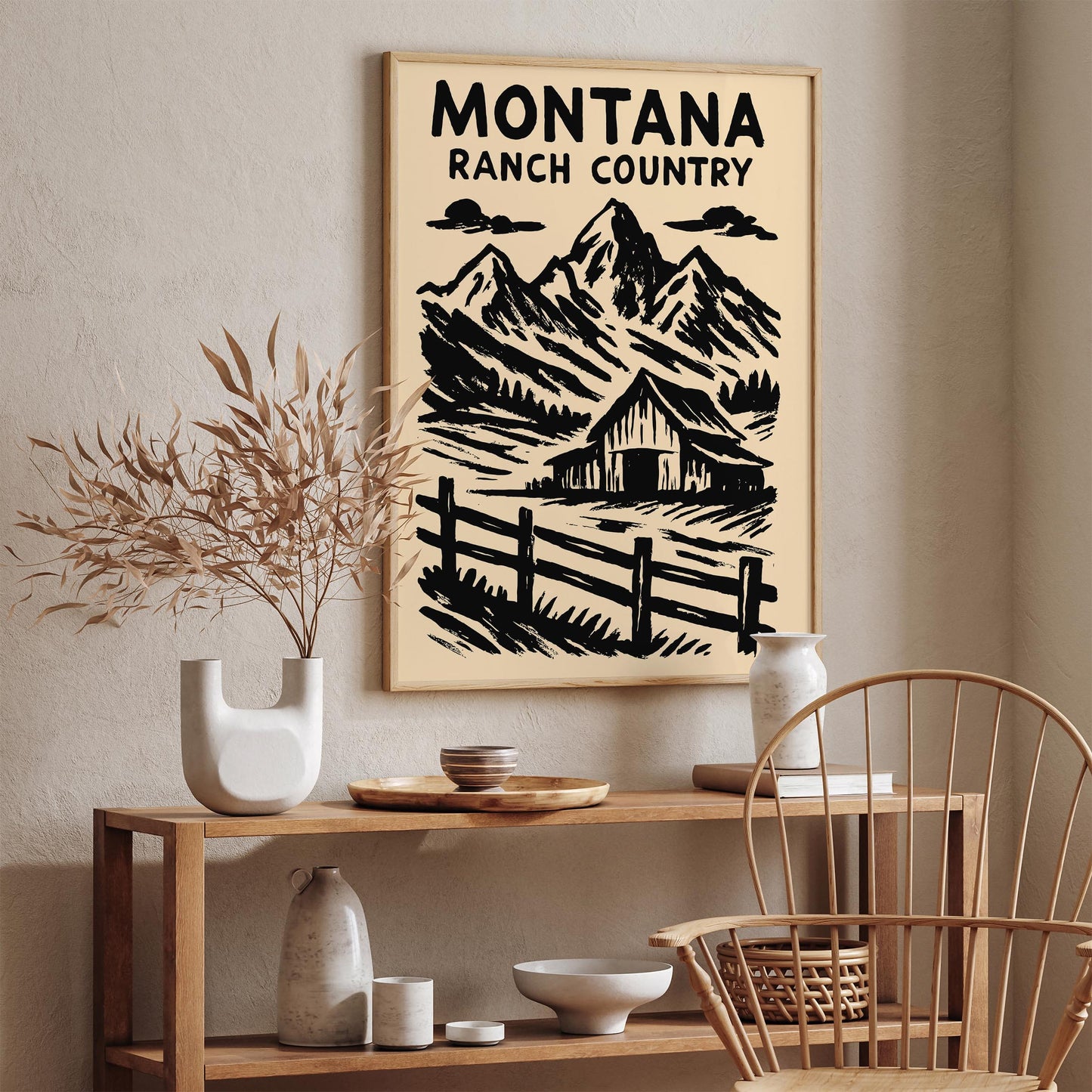 Montana Ranch City Poster