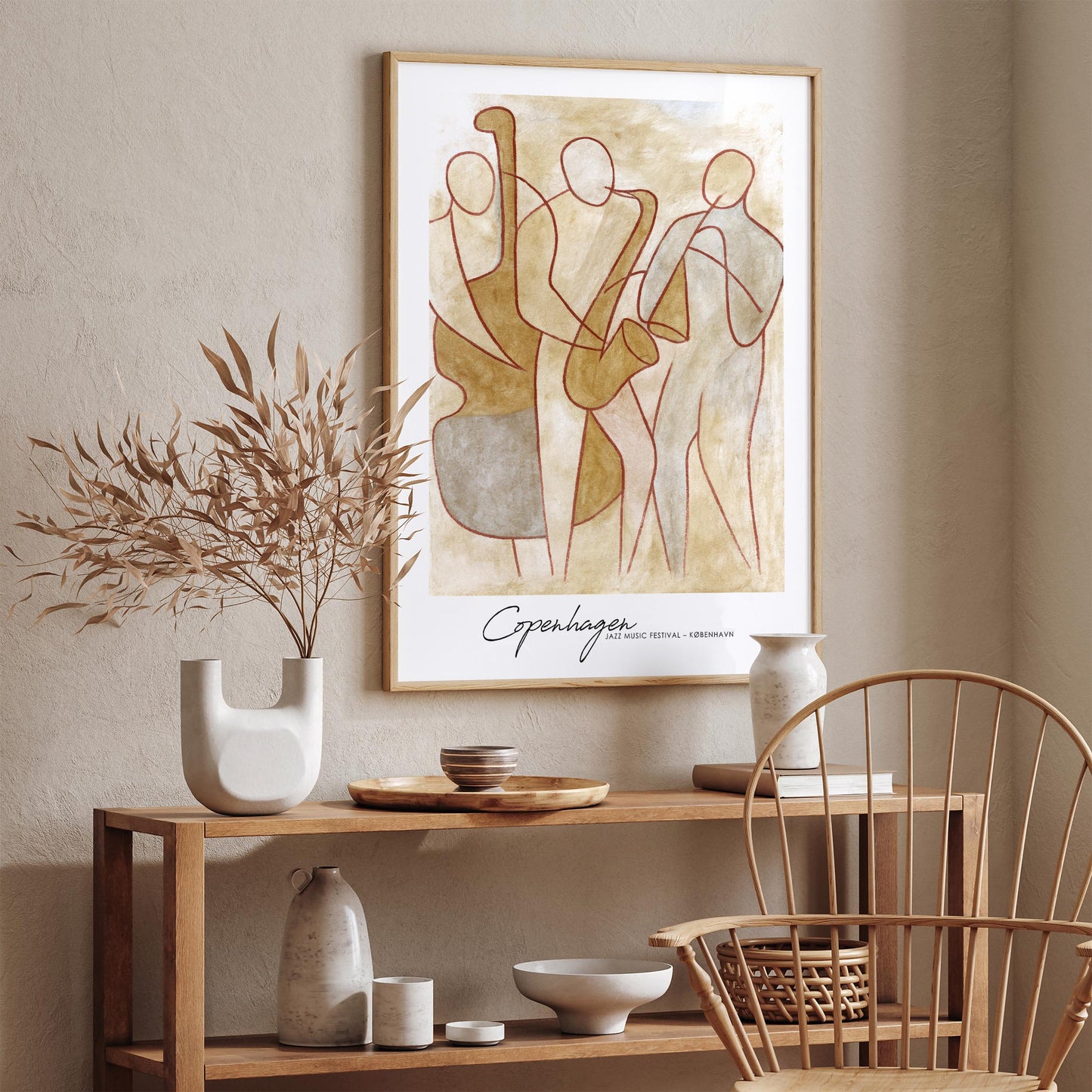 Copenhagen Jazz Music Festival Poster - Vintage Danish Wall Art