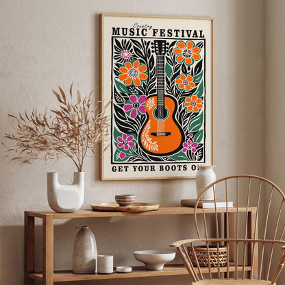 Country Music Folk Poster