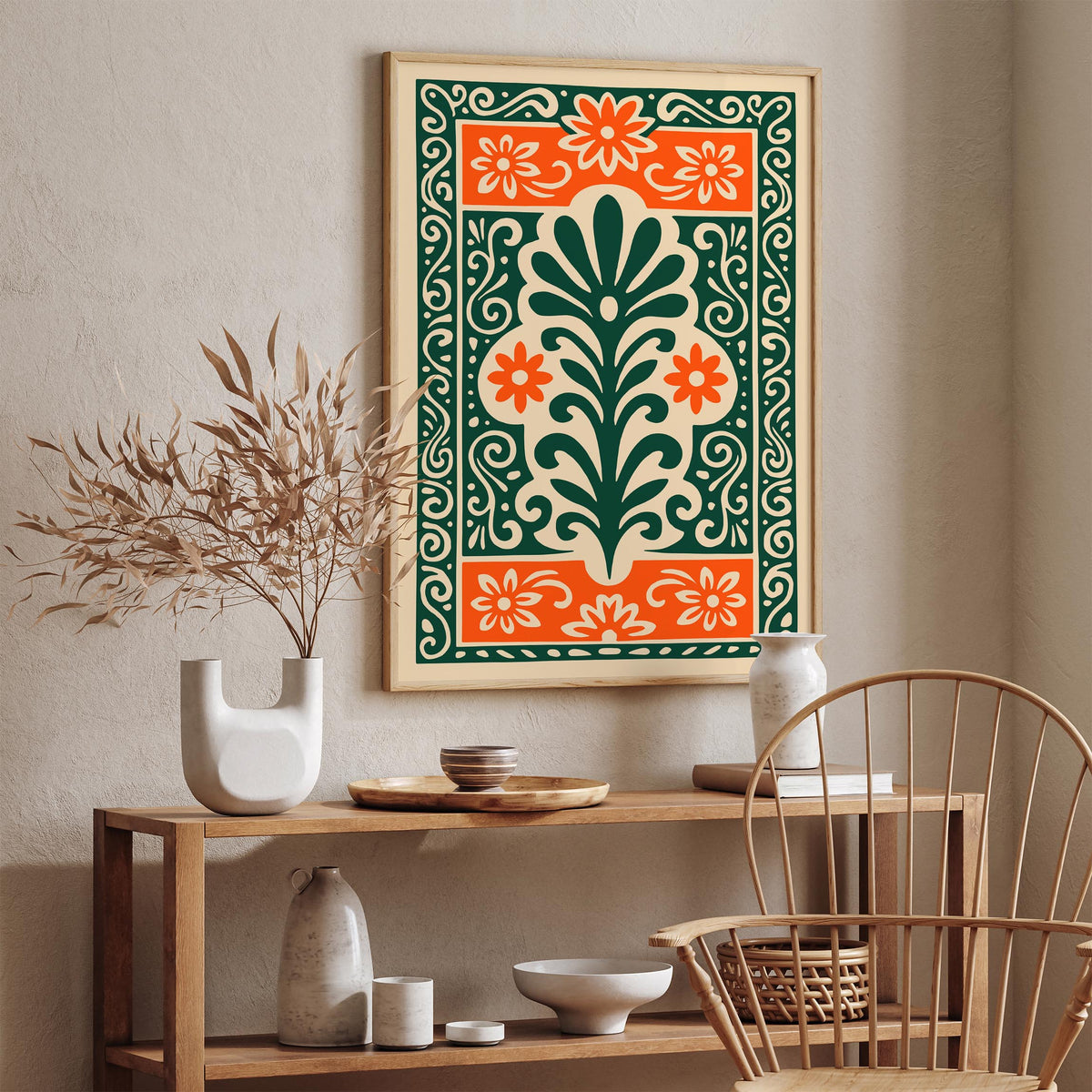 Mexican Ethnic Abstract Poster