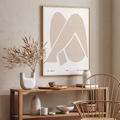 Her Geometry Wall Art - Abstract Modern Scandinavian Poster