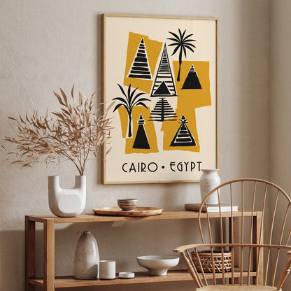 Cairo Egypt Modern Travel Poster