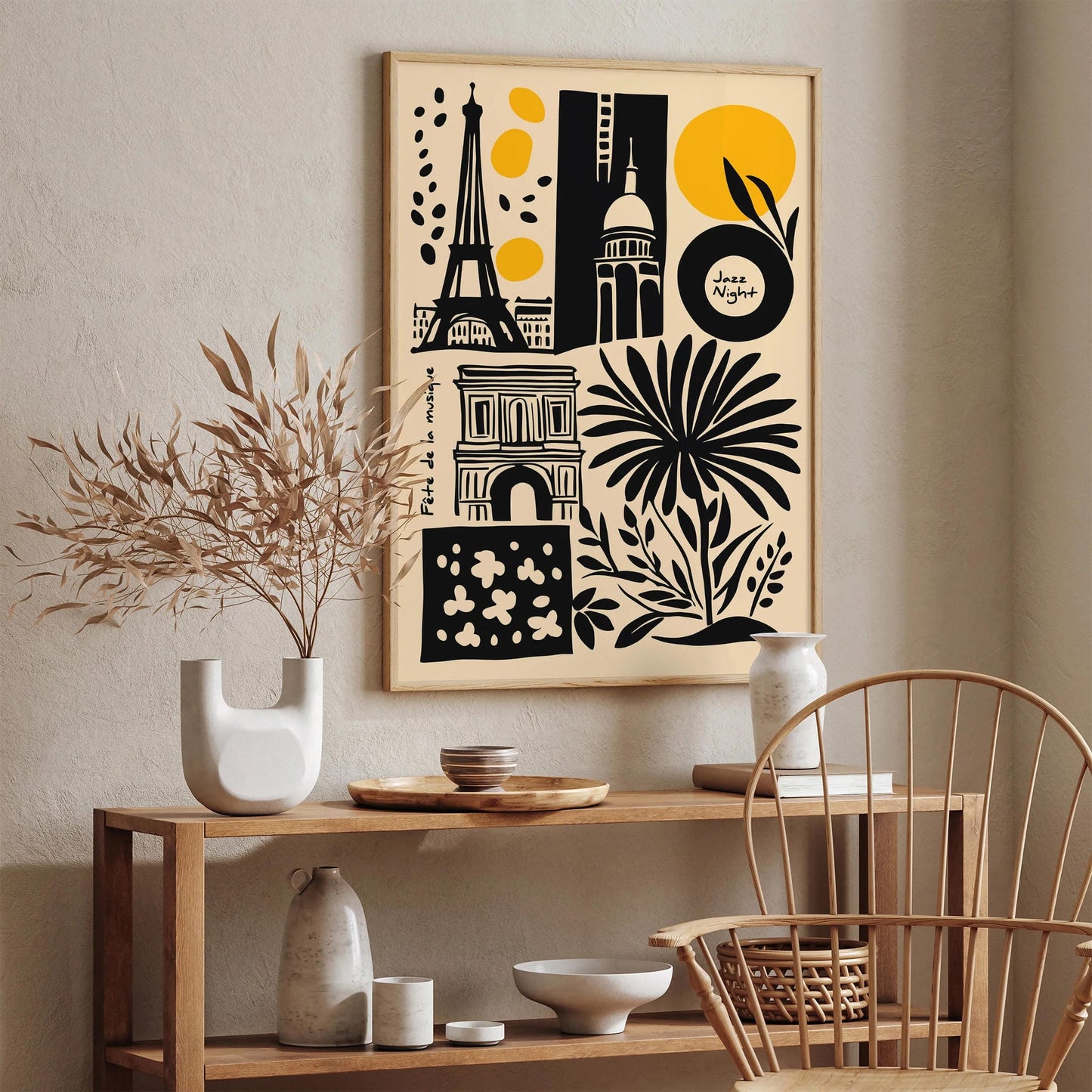 Jazz Night in Paris – Retro Travel Art Print