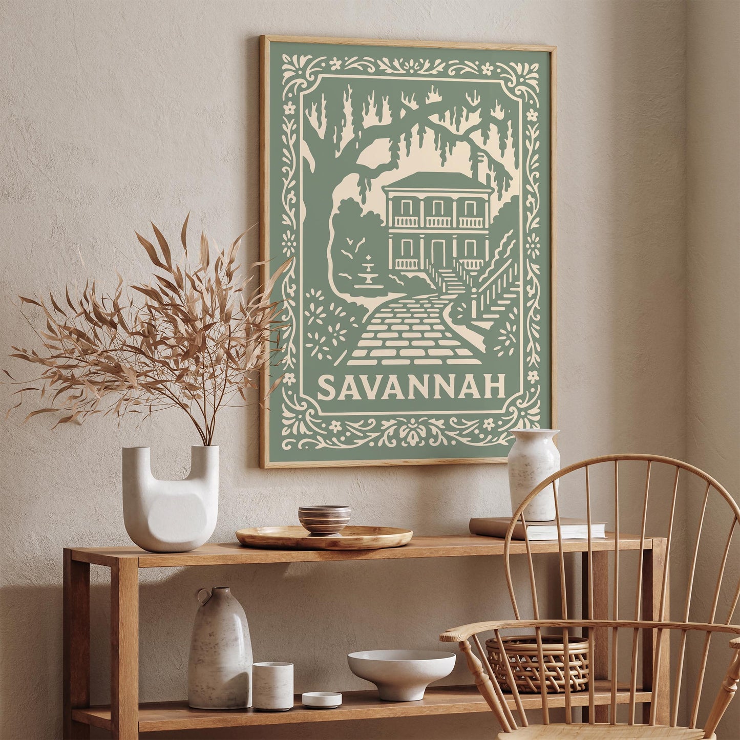 Savannah Georgia Poster – Vintage Travel Wall Art