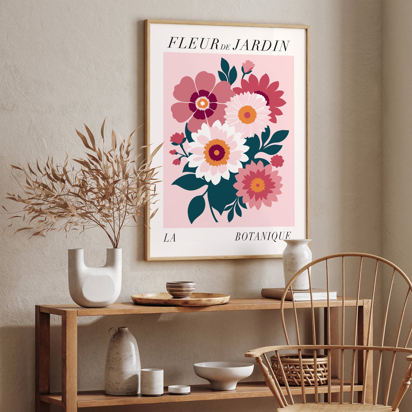 French Floral Trendy Art Print 2024