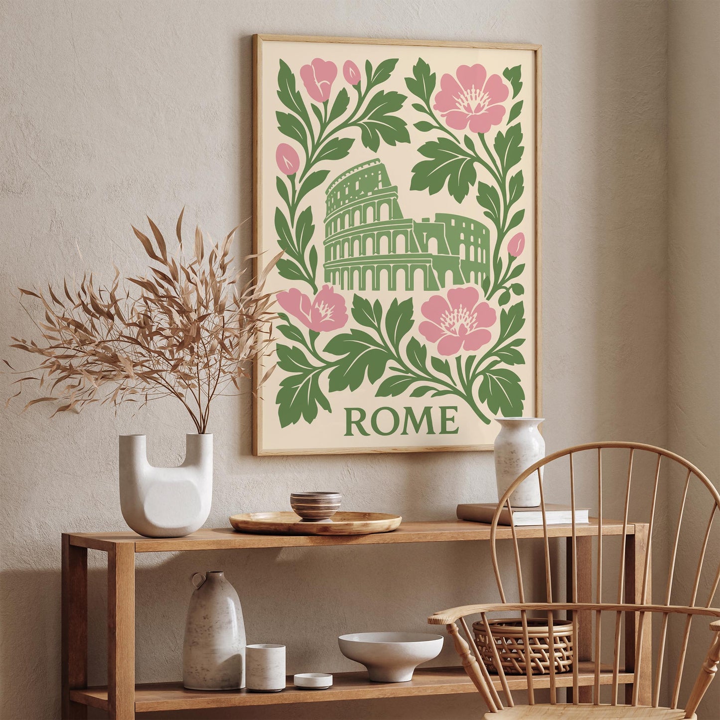 Rome Colosseum Travel Wall Art Print