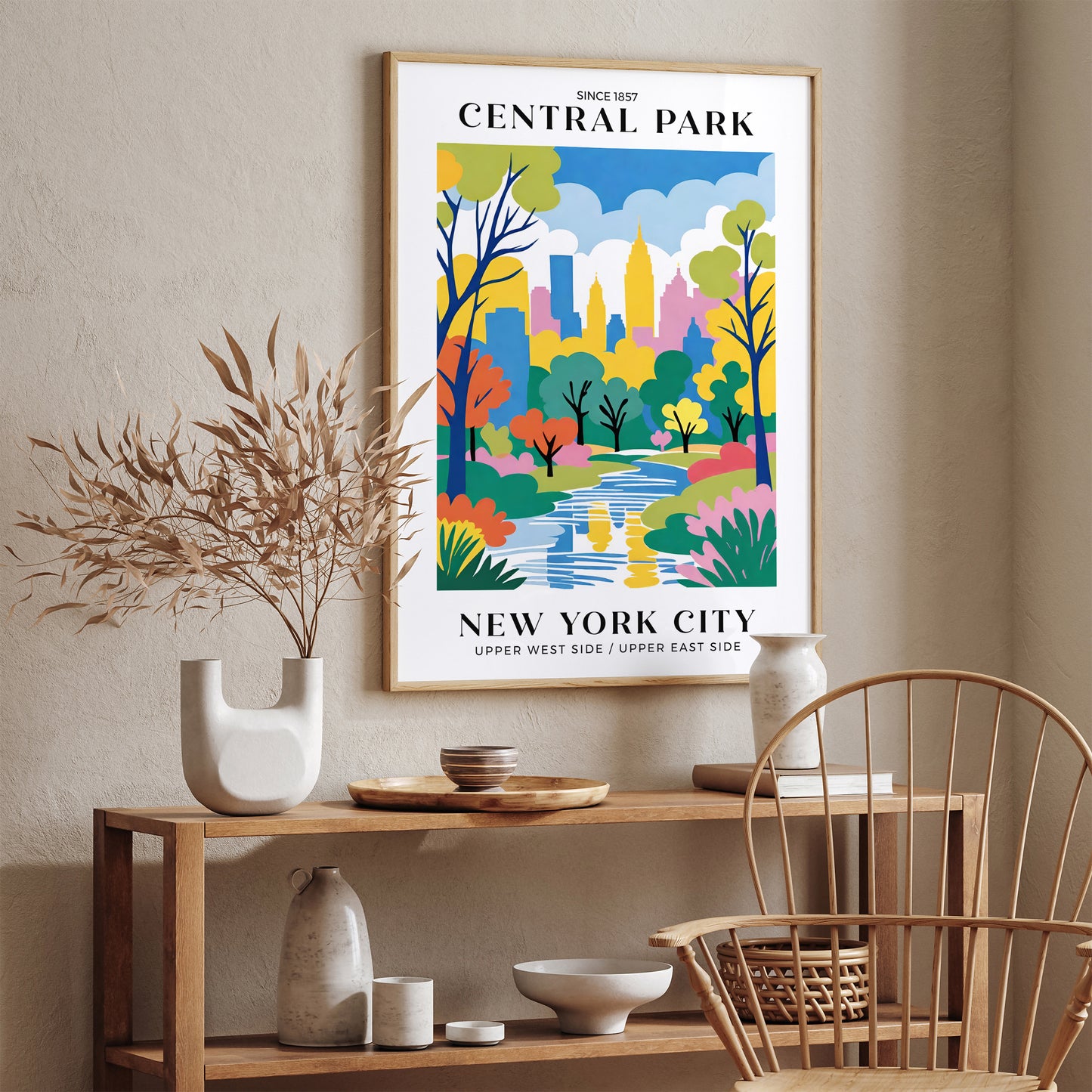 Central Park NYC Travel Art Print