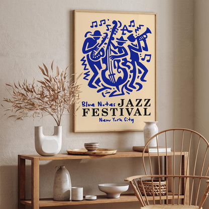 Blue Notes Jazz Music Festival Poster