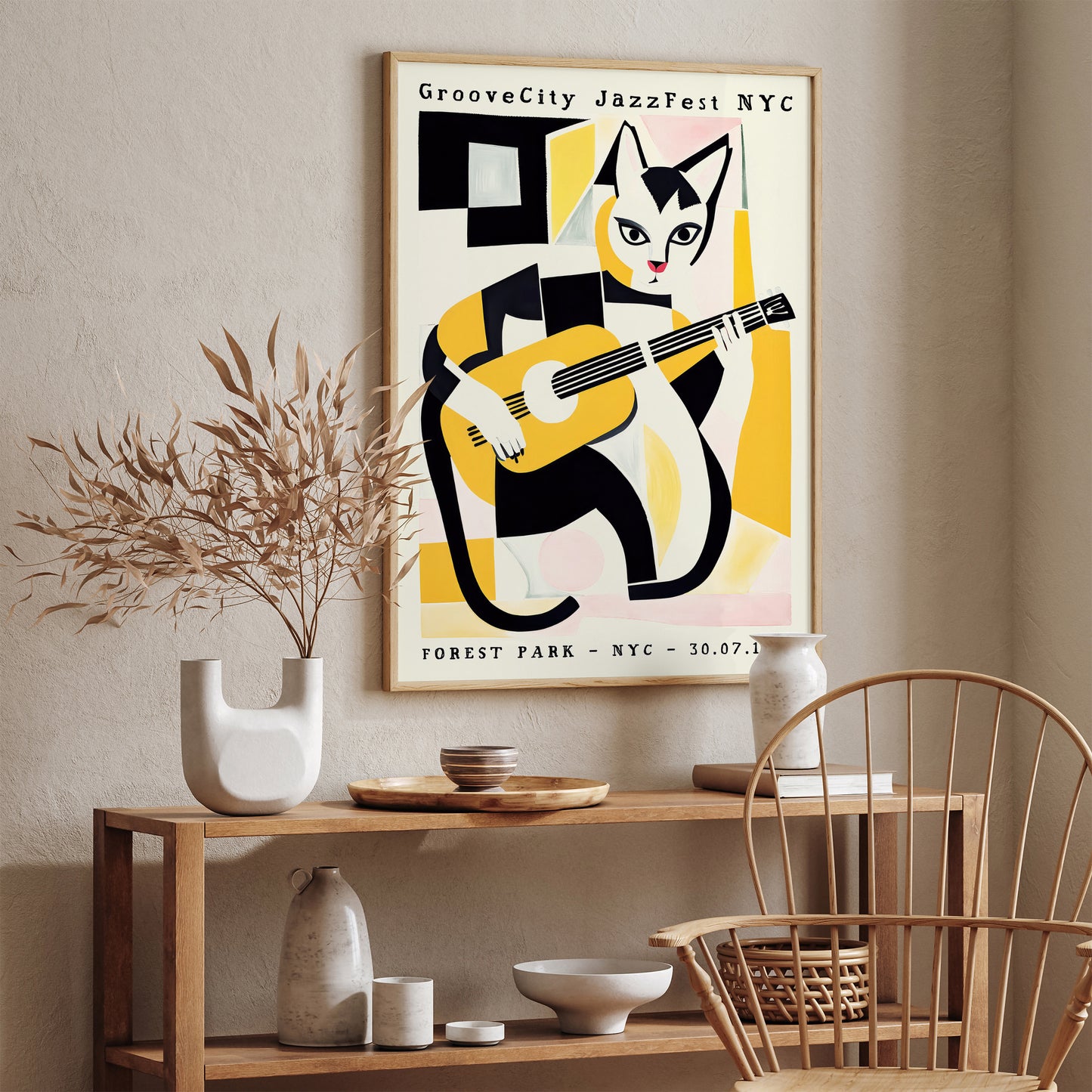 GrooveCity JazzFest NYC Cat Poster