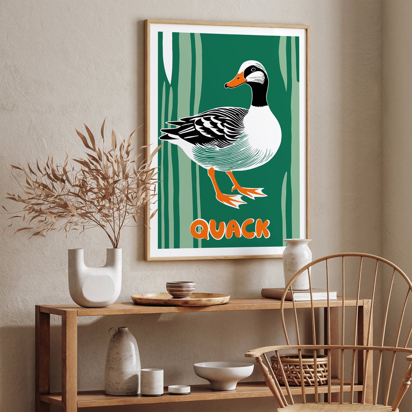 Quack - Quirky Goose Poster