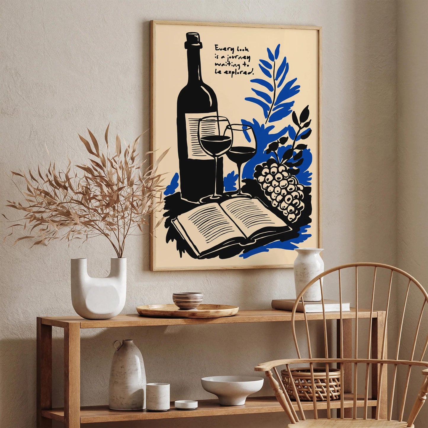 Every Book is a Journey Quote Print – Literary Wall Art