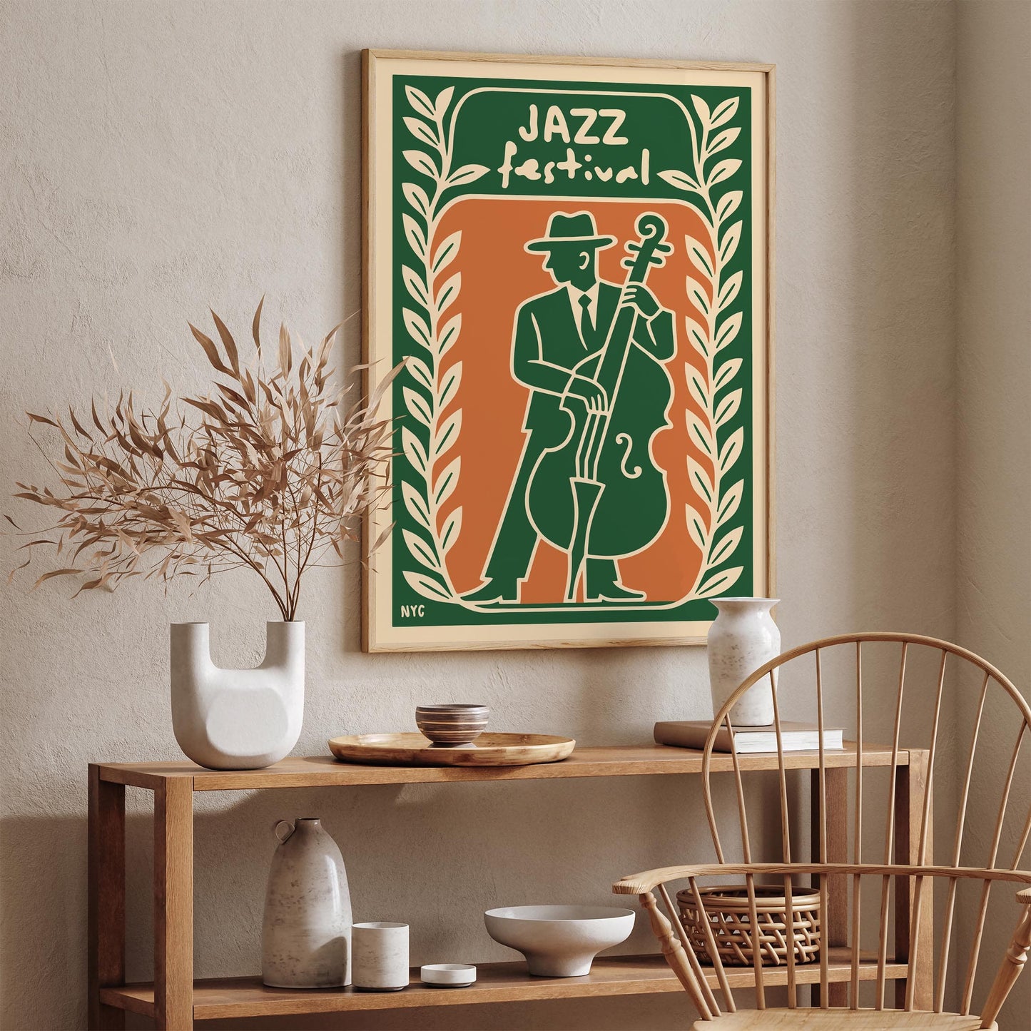 Jazz Festival NYC 1996 Poster - Vintage Music Wall Art