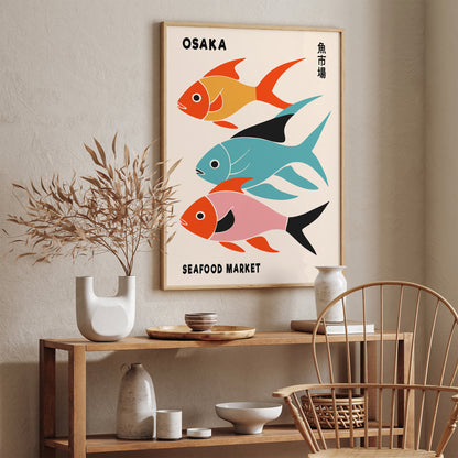 Osaka Seafood Market Poster 2025