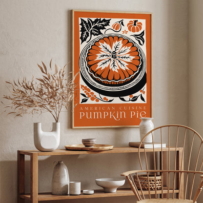 American Cuisine Pumpkin Pie Poster