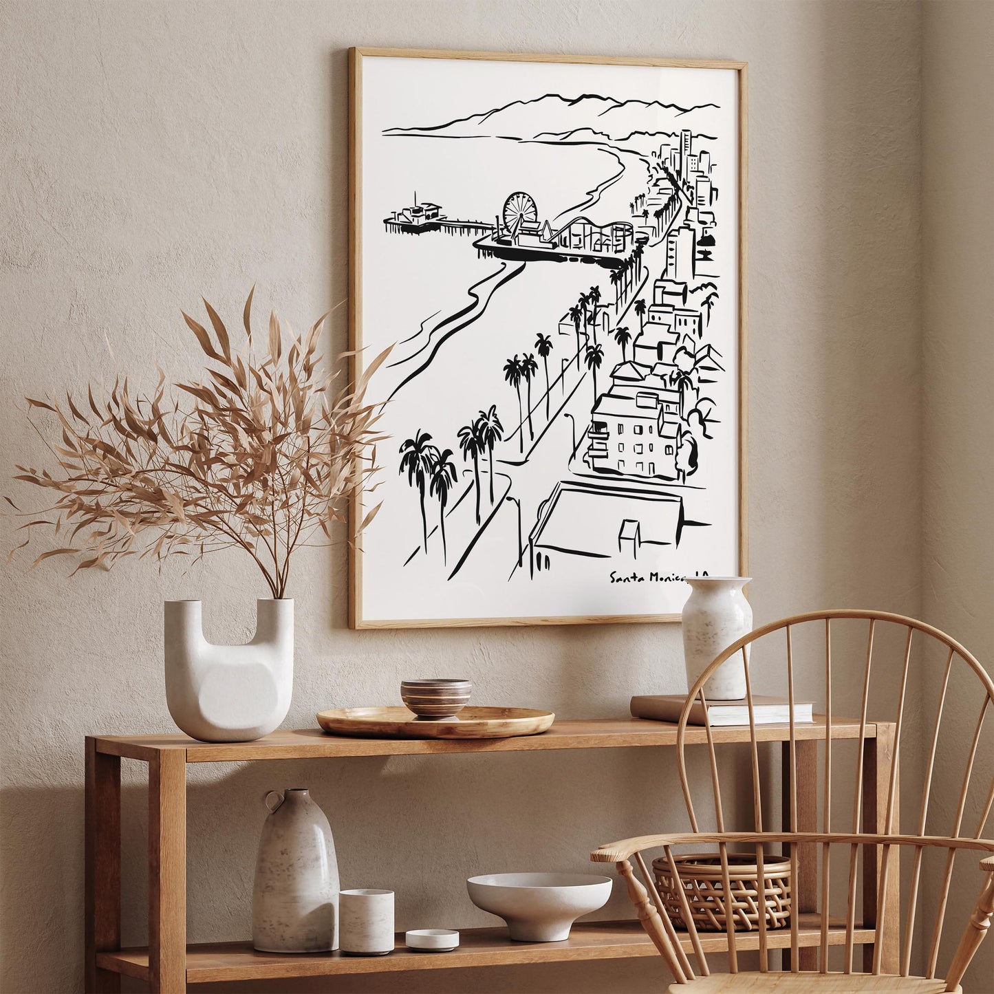 Santa Monica Los Angeles California Poster
