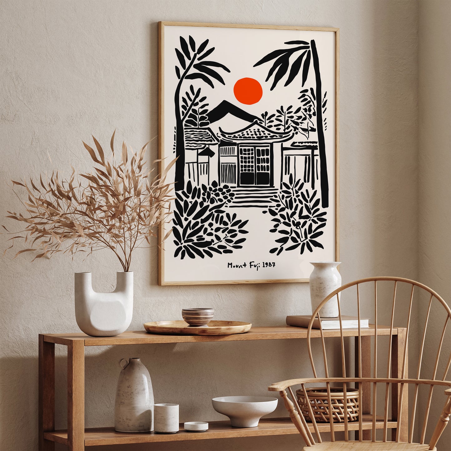 Mount Fuji Travel Poster