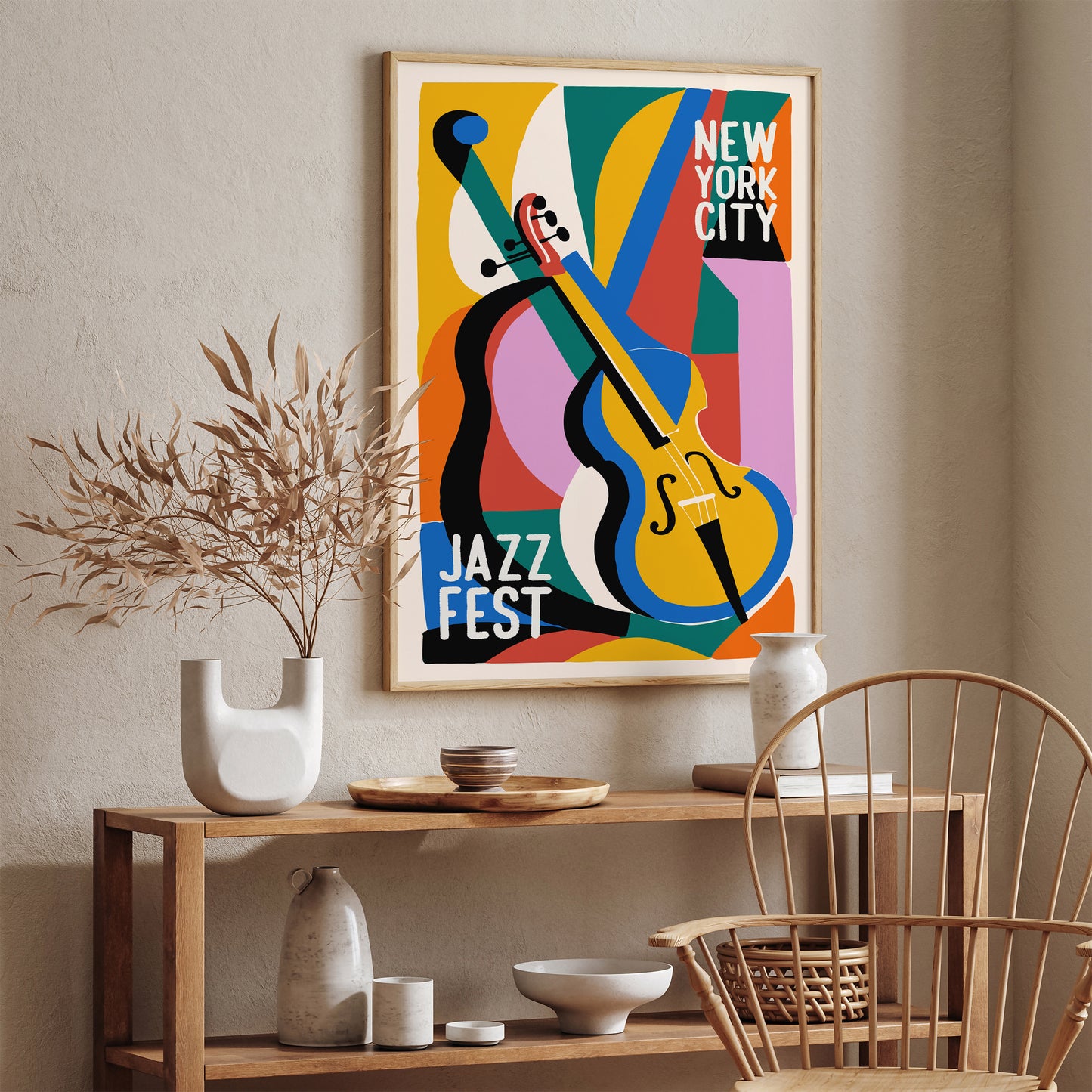 NYC Jazz Fest Colorful Poster