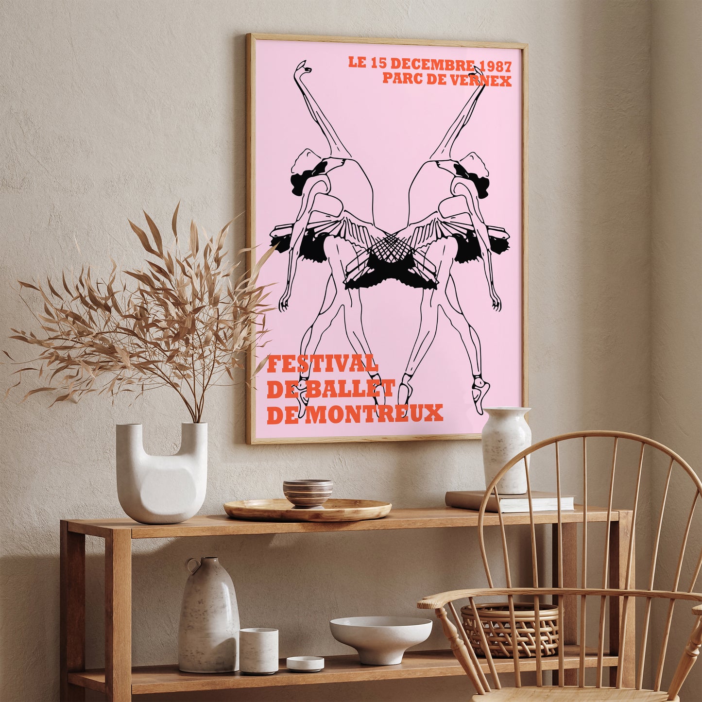 French Ballerina Wall Art Print