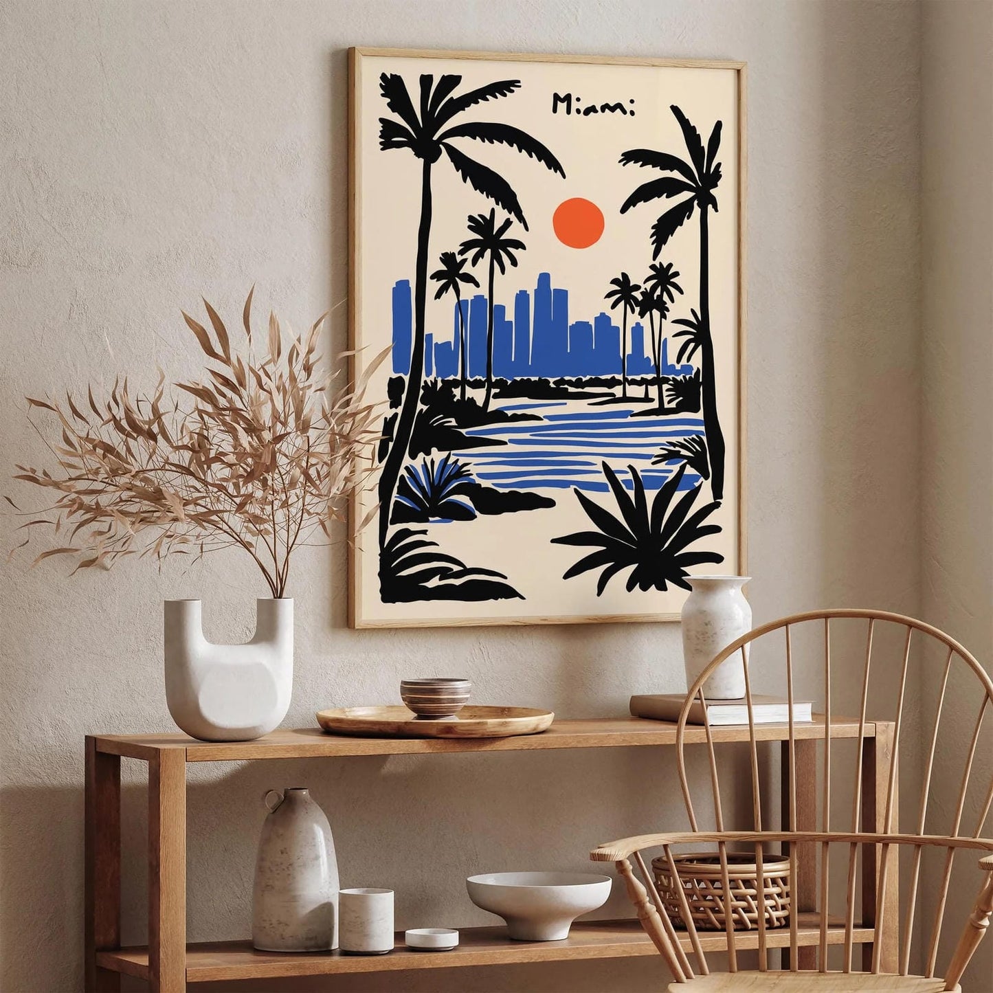 Miami Wall Art – Modern Travel Print