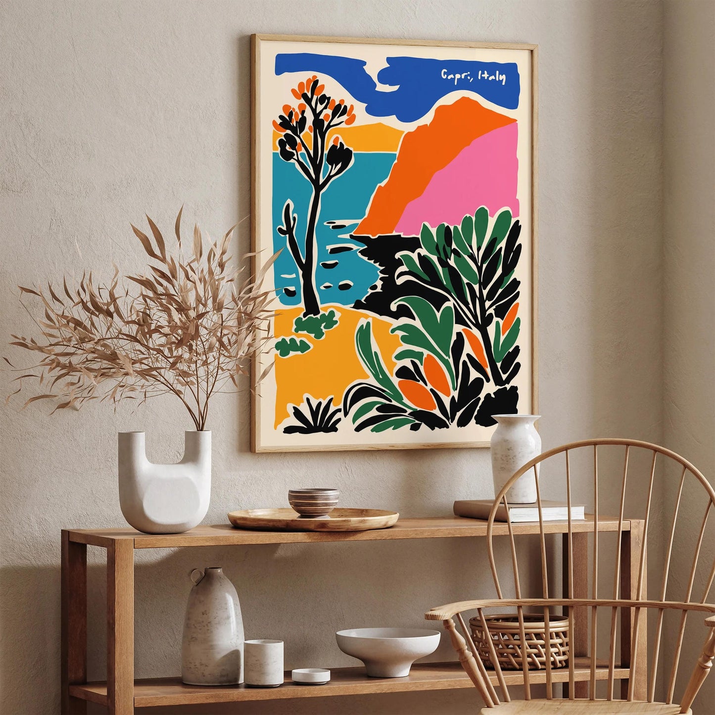 Colorful Capri Italy Art Print